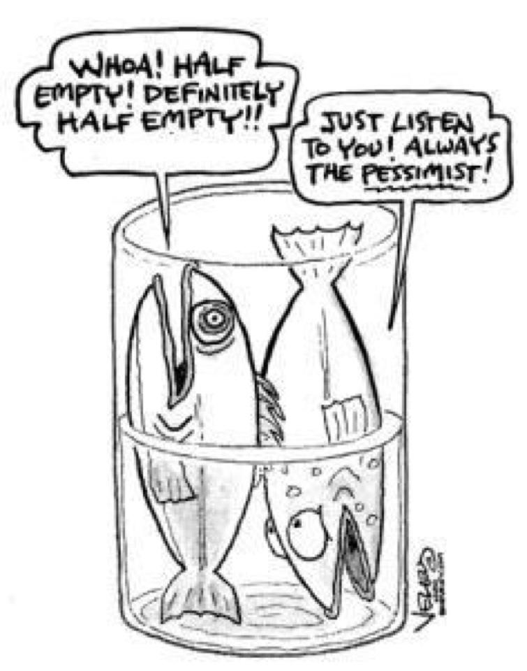 Image result for glass half full or half empty