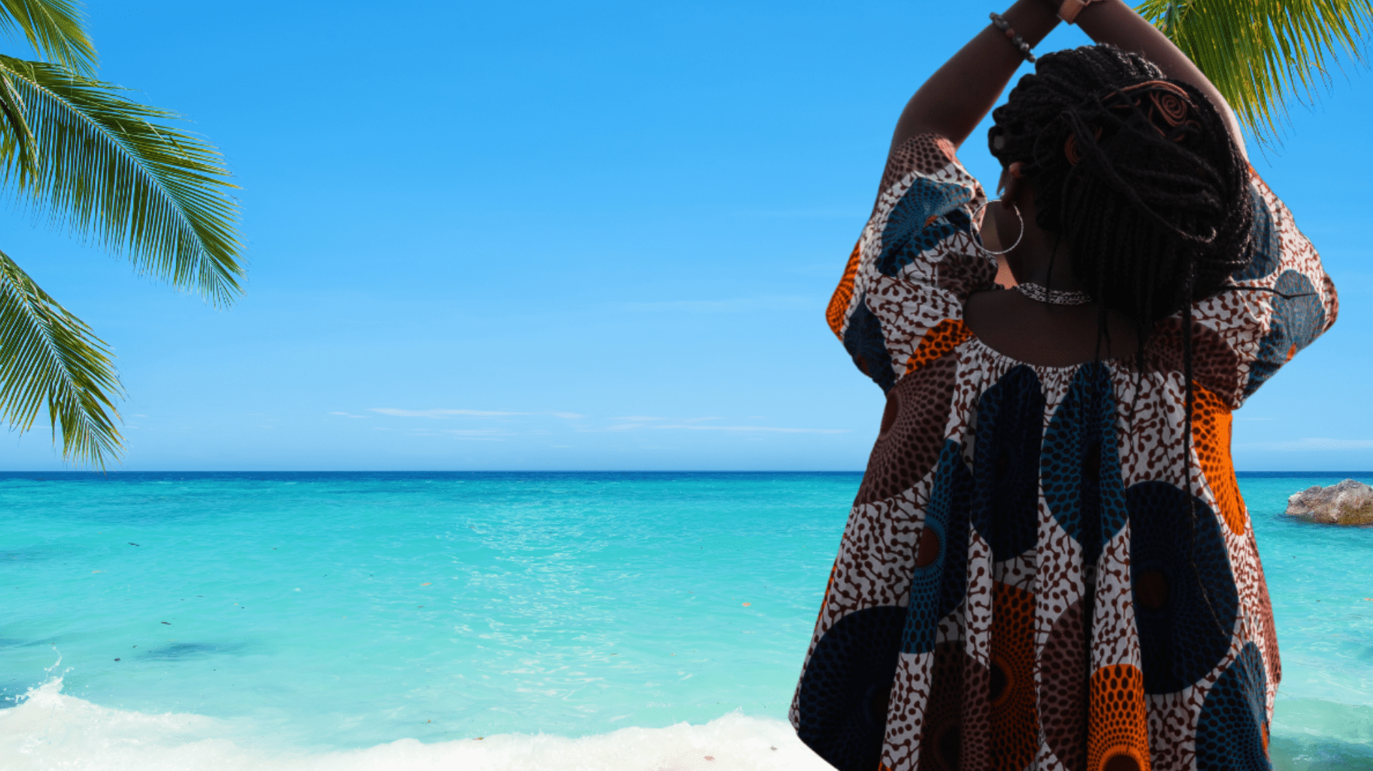 Woman looking out at the ocean.