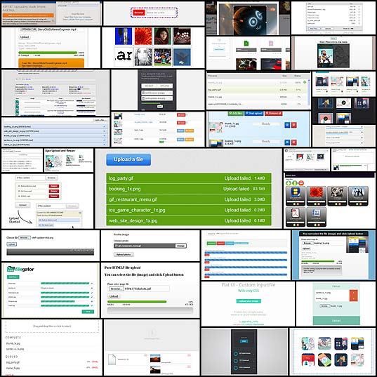 30 Free Html5 Css3 Jquery Upload File Form Script Designs - Incredible Mobile Colorful Illustrations | Free Download