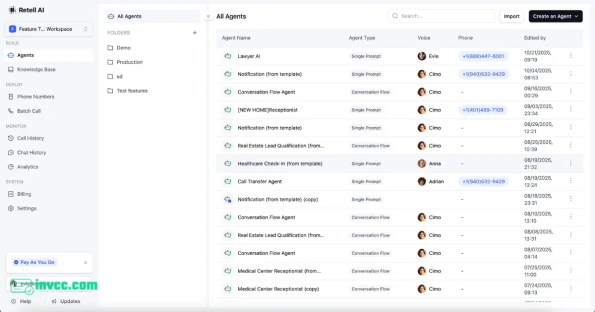 Retell AI Developer Account
