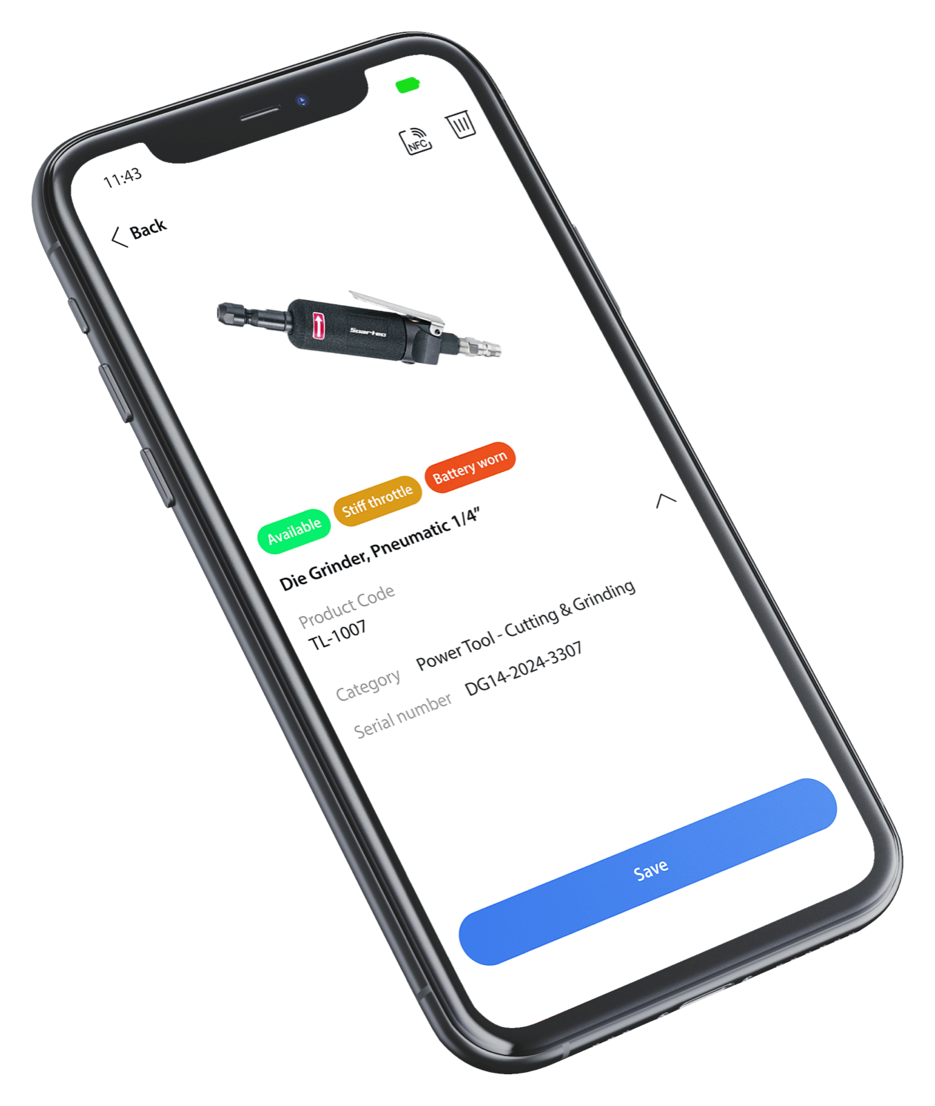 Invendor Trace flags on a tool, with severity levels info, warning and blocker