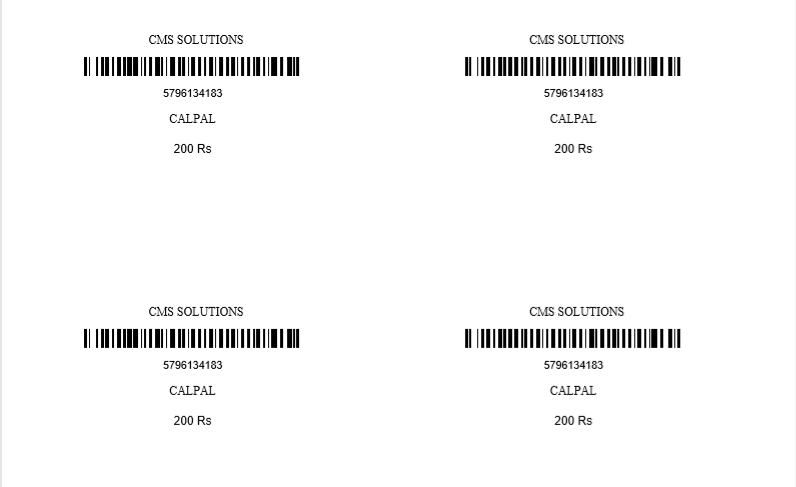 8 Large Shipping Labels / A4 (100mm × 72mm) - Custom Barcode Label & Bill Template Download