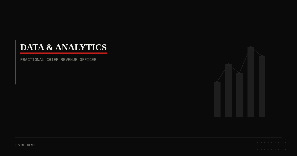 Fractional CRO for Data & Analytics SaaS Companies