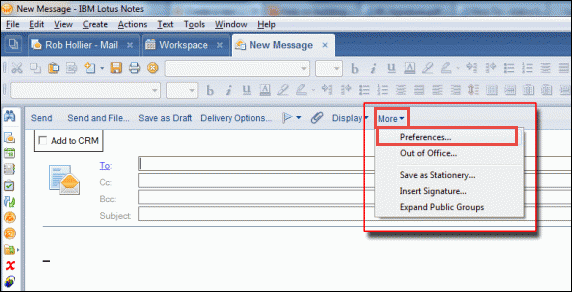 Open mail and click on the more button in the action bar at the top of messages. Learn How To Add Email Signature In Lotus Notes 8 5 Invorx Technology Guide Make Technology Simpler Than Simple With Us