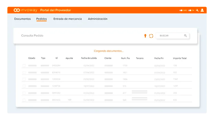 Recepción de Facturas