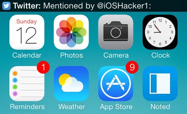 TinyBar tweak makes the iOS 7 notification banners thin - iOS Hacker