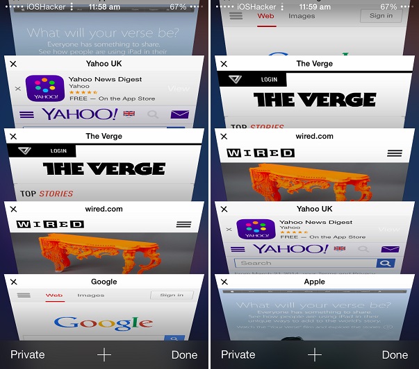 How to change the arrangement of Safari tabs on your iPhone [tip] iOS