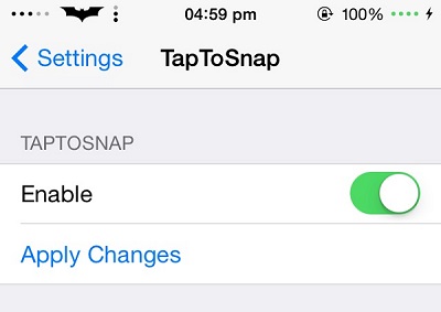 Take photos by tapping anywhere on the screen with TapToSnap - iOS Hacker