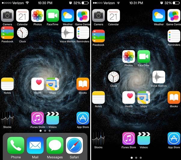 Anchor tweak lets you place icons anywhere on the homescreen - iOS Hacker