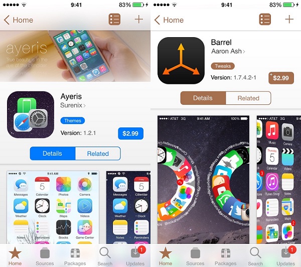 Concept shows how Cydia should look like after redesign - iOS Hacker