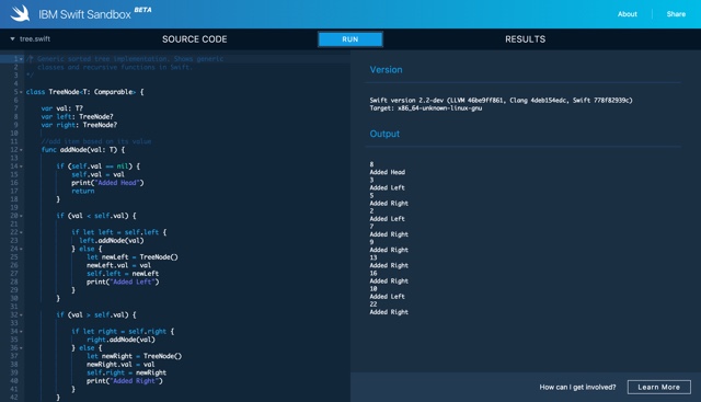 IBM Swift Sandbox lets you write and run Swift code in browser - iOS Hacker