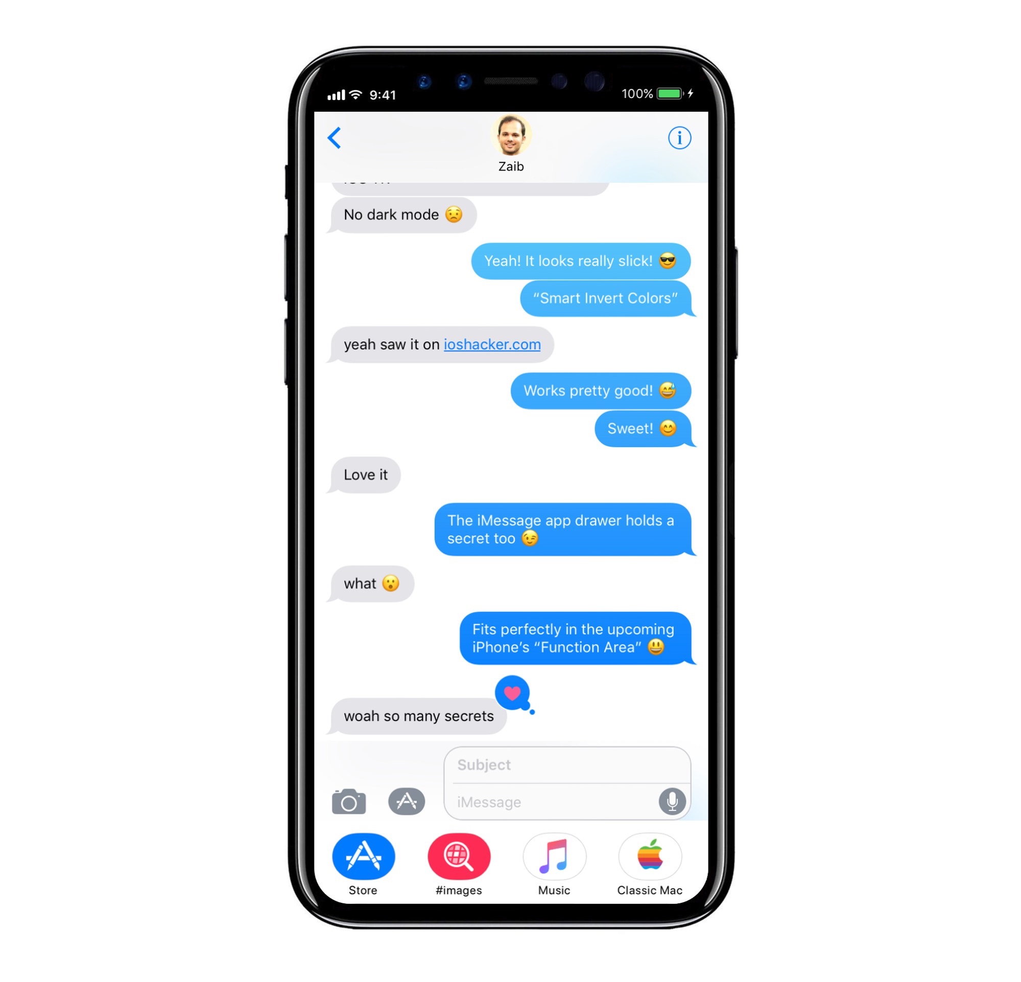 iOS 11 iMessage App Drawer Gives Us A Glimpse Into The iPhone 8's ...