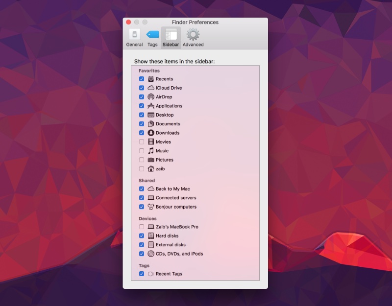 How To Show Macintosh HD In Finder Sidebar On macOS High Sierra Or