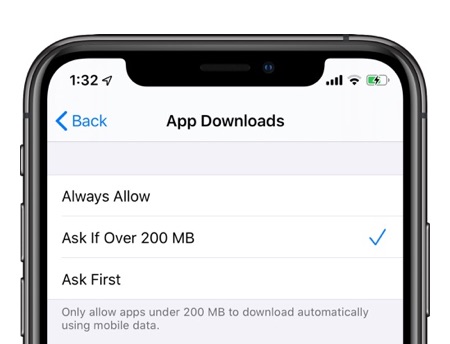 How To Change App Downloads Setting For Mobile Data On iPhone - iOS Hacker