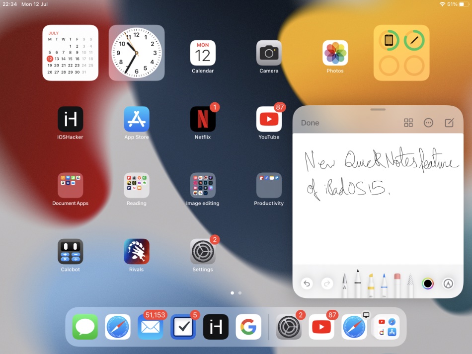 iPadOS 15's New Quick Note Feature (Video) - iOS Hacker