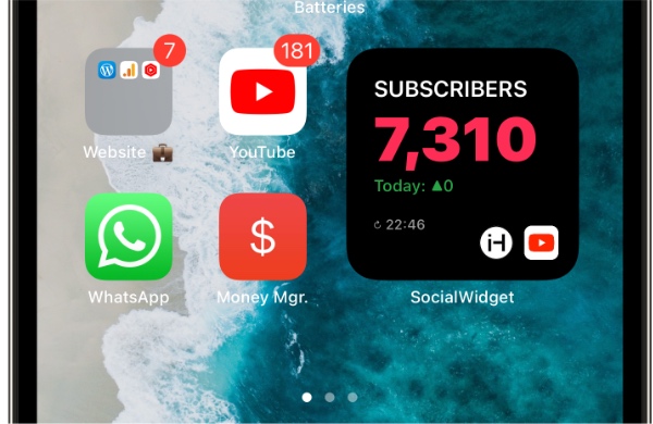 Add A YouTube Subscriber Count Widget To iPhone's Home Screen With This ...