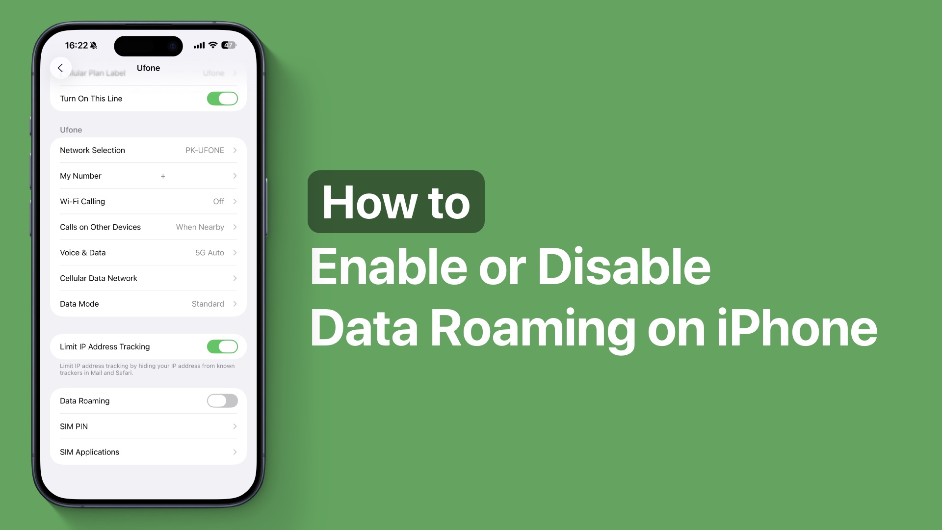 How To Enable Or Disable Data Roaming On iPhone