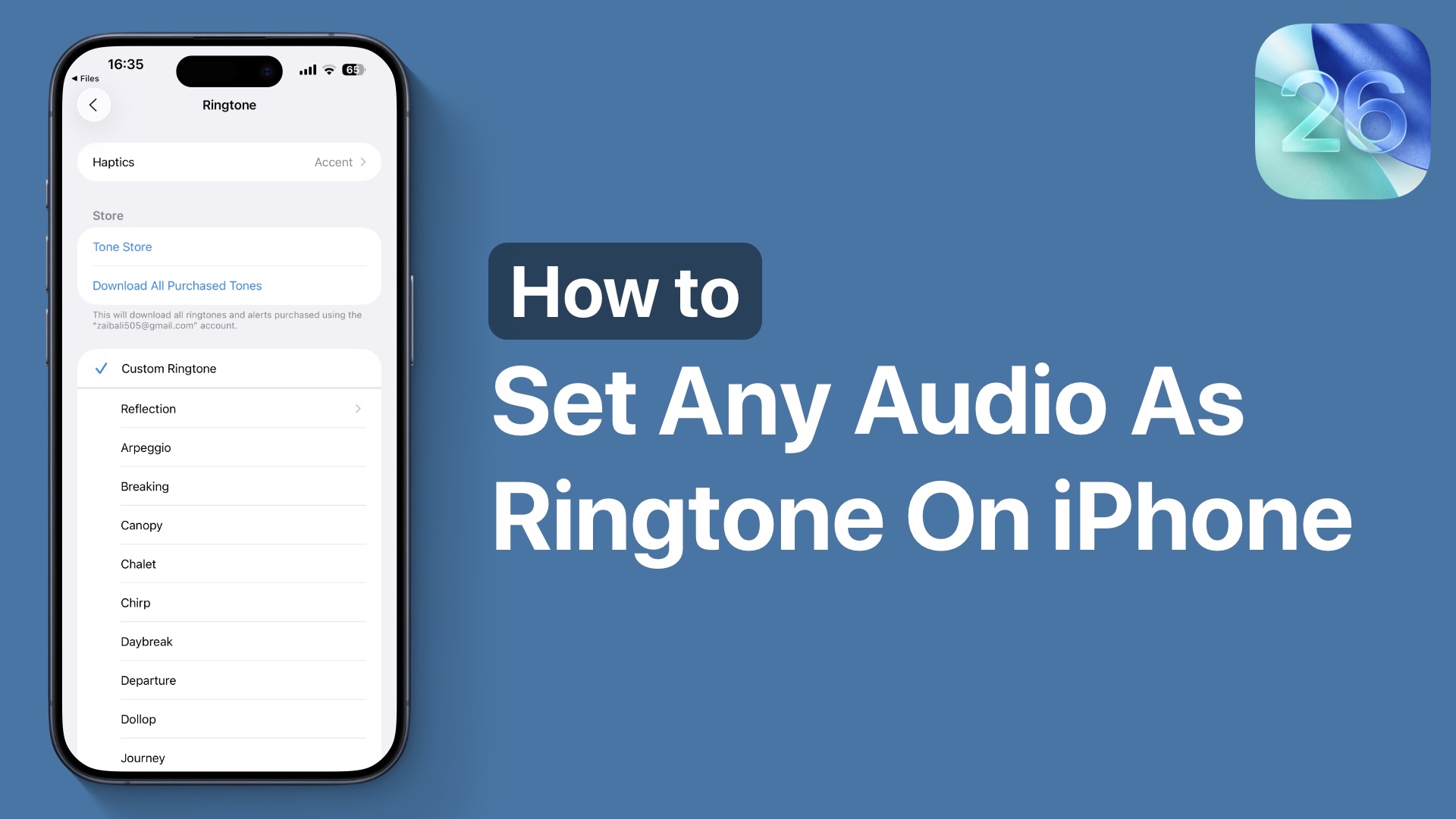 How To Set A Custom Ringtone On iPhone In iOS 26
