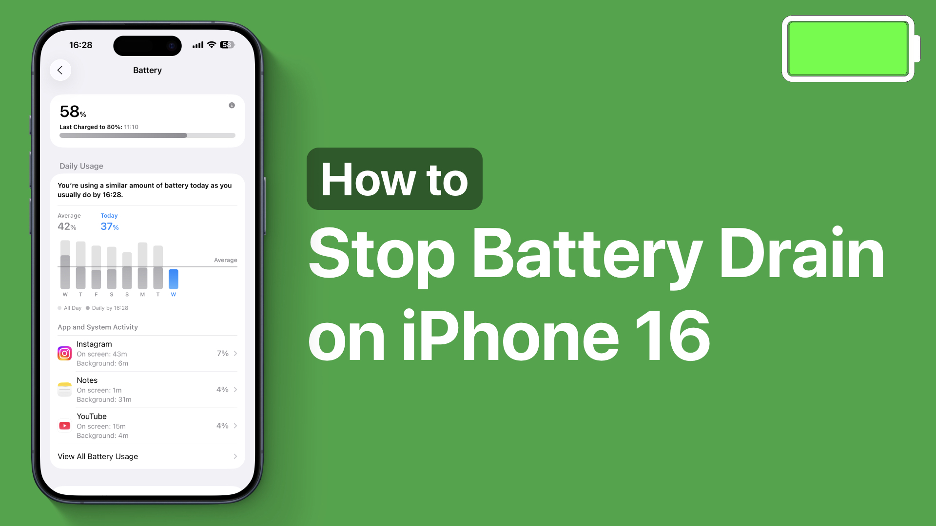 How to Stop Battery Drain on iPhone 16