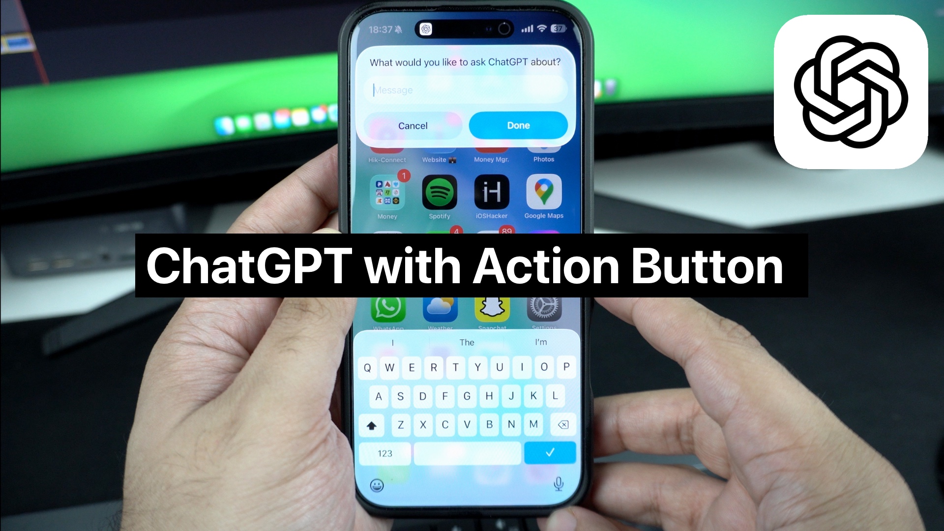 How To Trigger ChatGPT Anywhere With Action Button