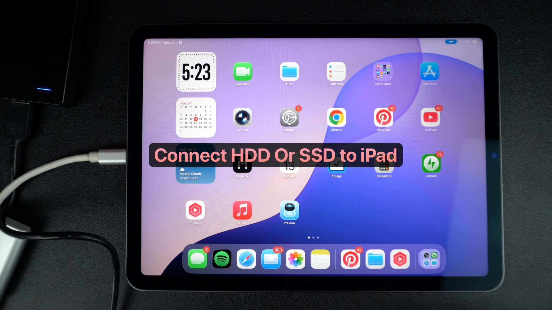 How to Connect Hard Drive or SSD Drive to iPad