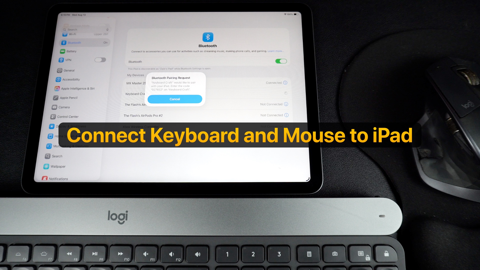 How to Connect a Mouse and Keyboard to iPad