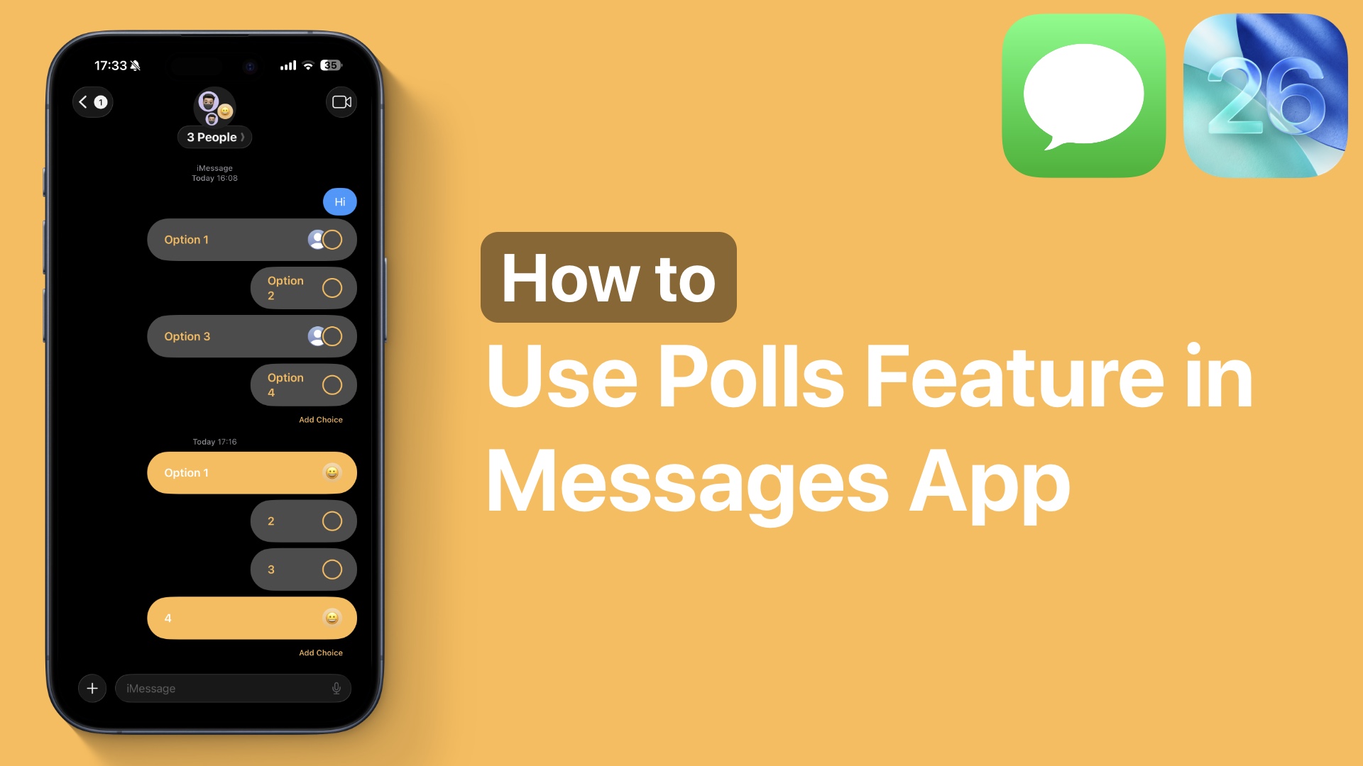 How to Use Polls Feature in iMessage App