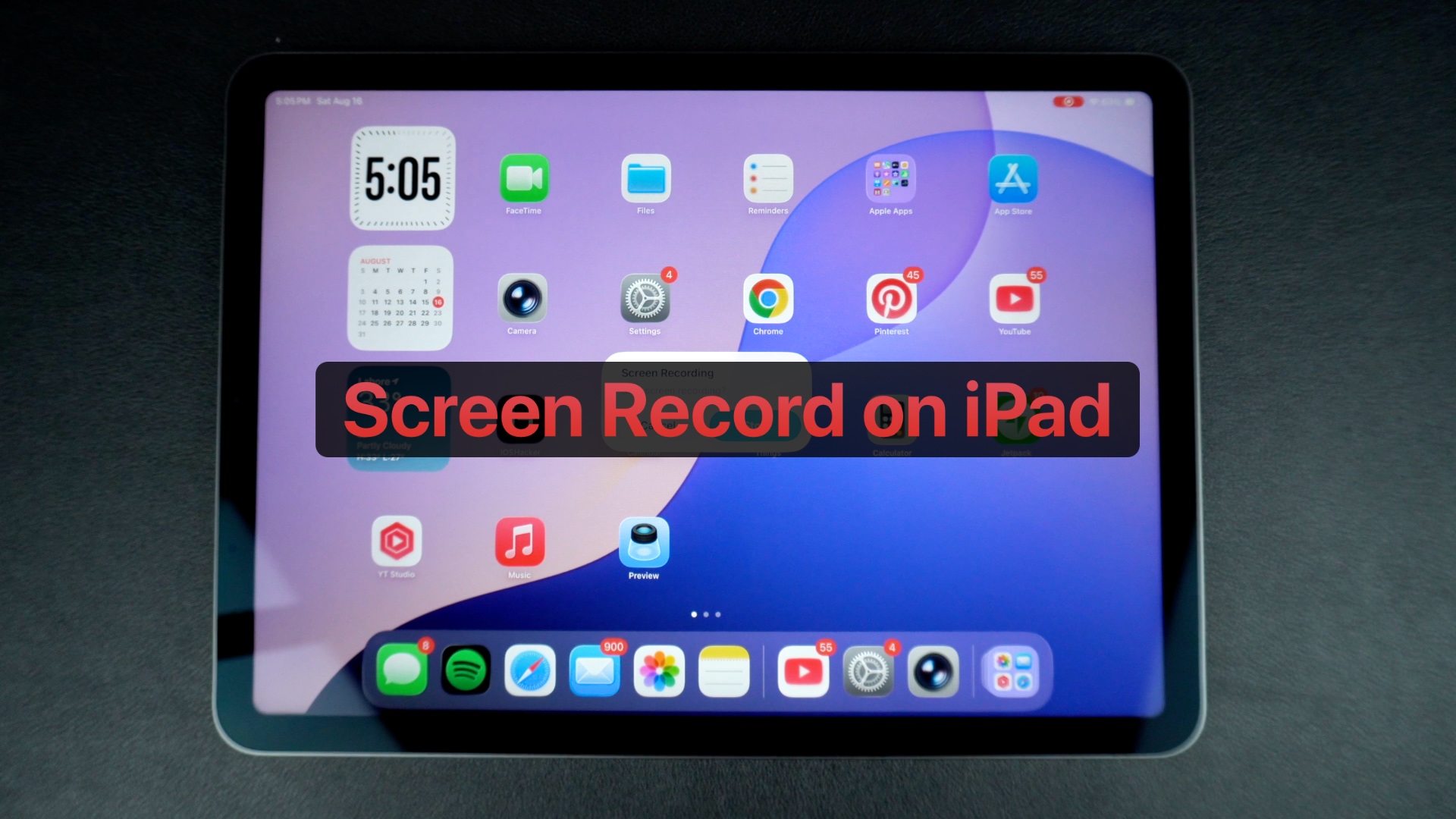 How to Screen Record on iPad