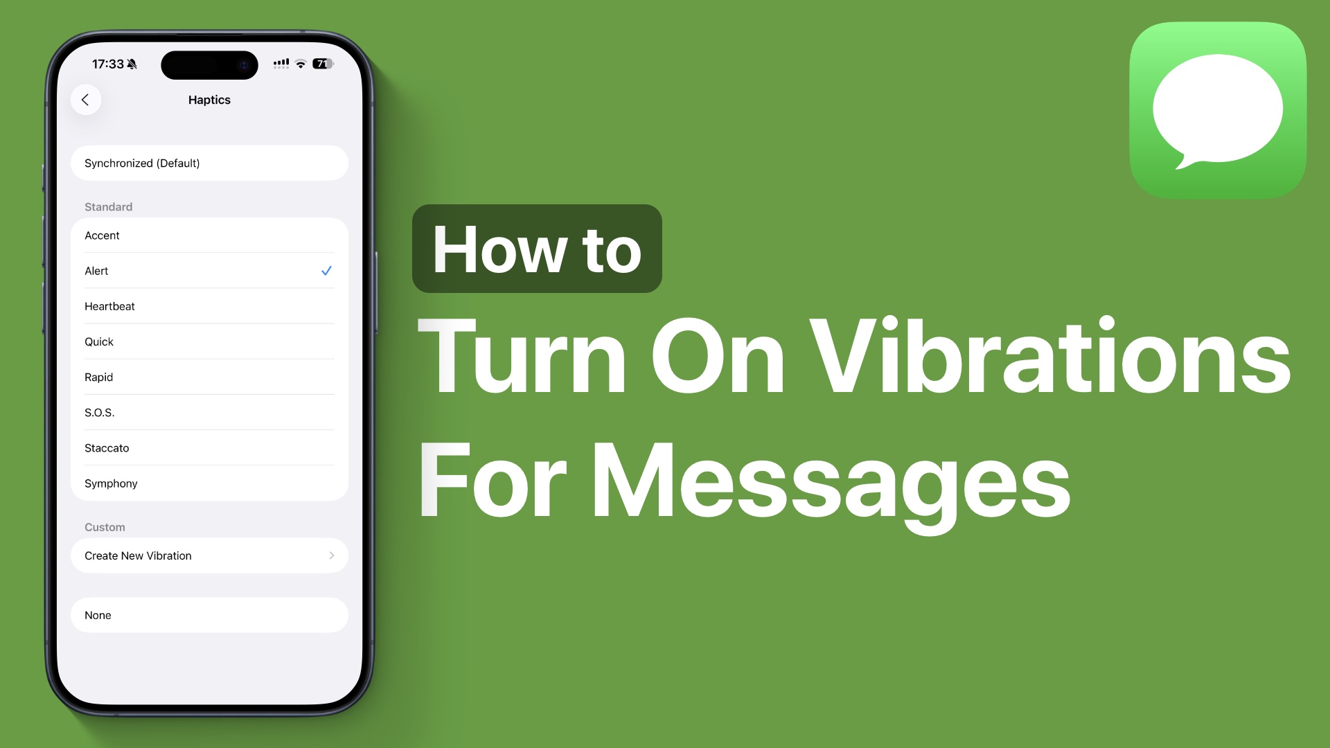 How to Enable Vibrations for Messages on iPhone