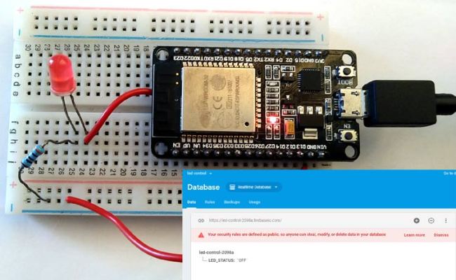 Esp8266 Iot Platform Using Firebase Arduino Project Hub