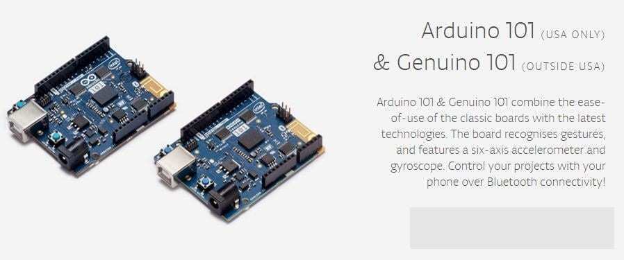Arduino 101 Board - IoTDunia