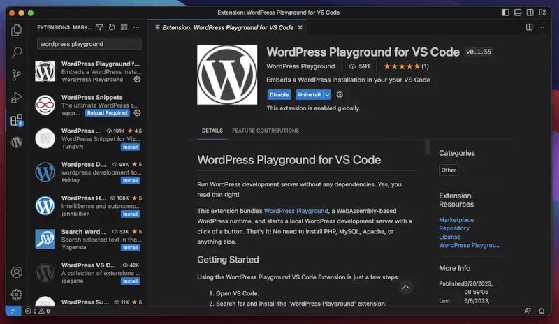 Wordpress Playground For Vscode Webstylepress - Best Dark Illustrations in Retina