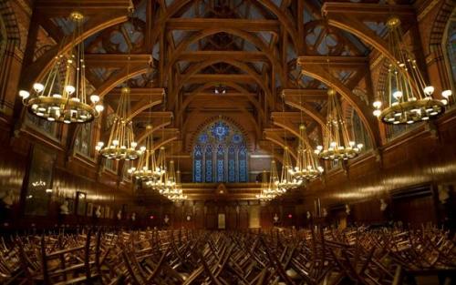 Yeah. Well, it is Harvard after all. Hog warts comes to mind. But nothing in New Haven.