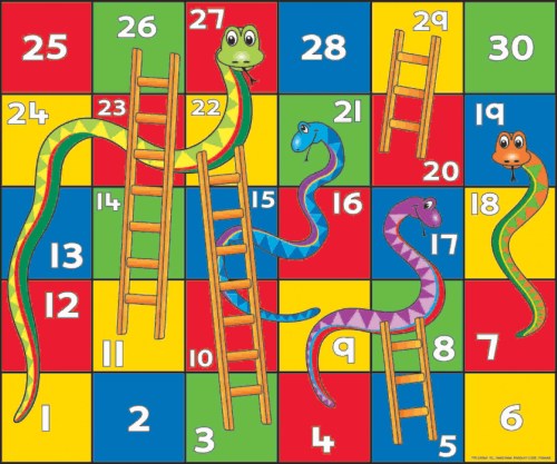 Climb or slither back down.