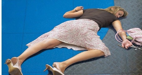 Damn. What a cad. You can't hit her when she's coughing a lung out. Oh. You can? Gee whiz.