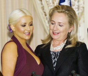 The rumors about Hill's real orientation are simply not true. She was having one of her bobbing head attacks.