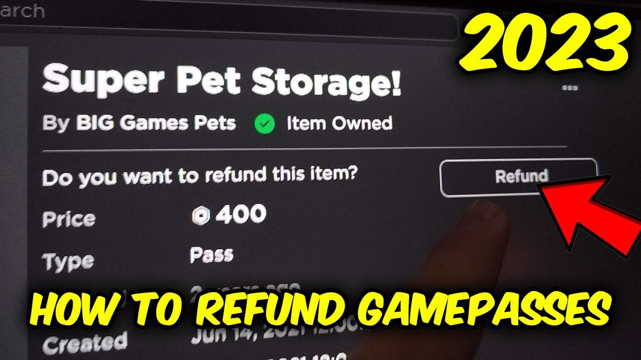 HOW TO REFUND GAMEPASSES ON ROBLOX 2023 WORKING METHOD IPhone Wired 1711767002 