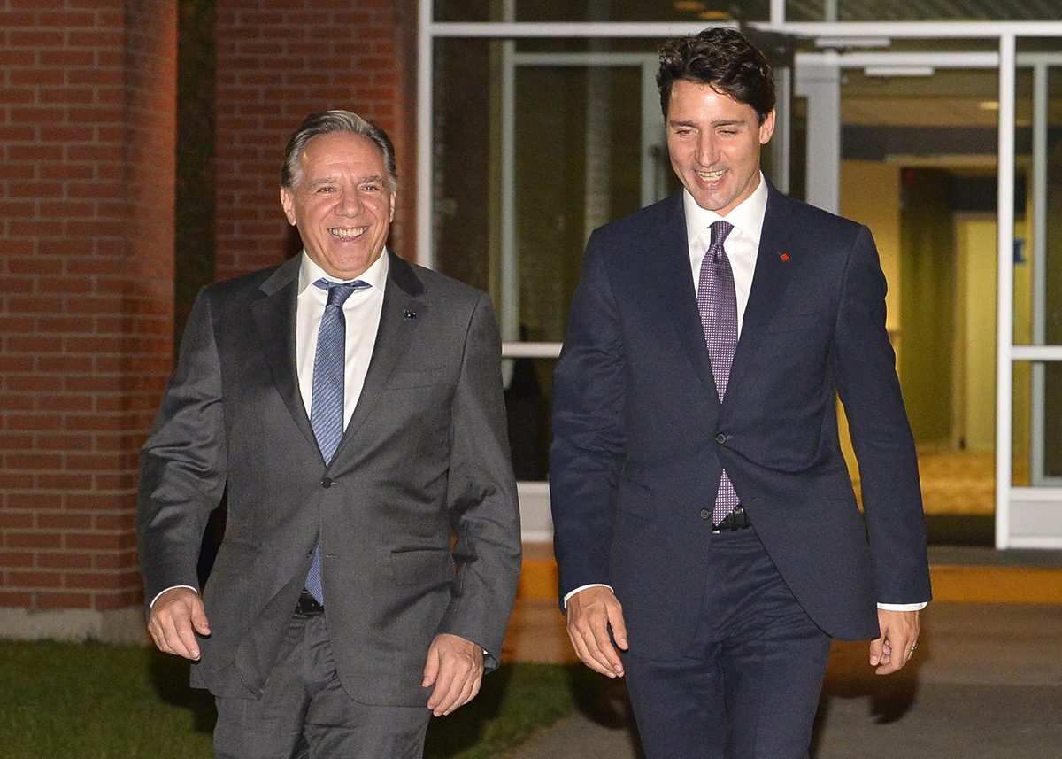 Will Legault Trudeau Bromance Boost Libs In Next Election
