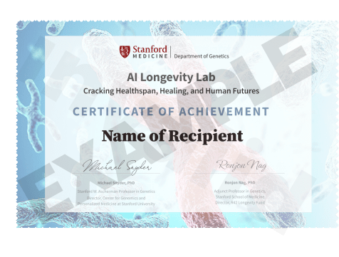 Stanford longevity, AI course
