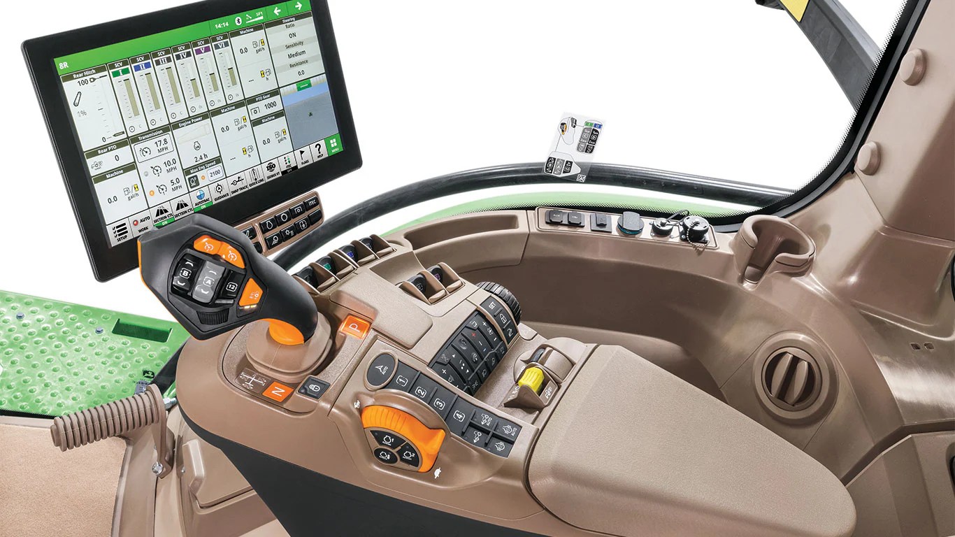 Tractoare John Deere seria 8 IPSO cabină G5plus commandcenter