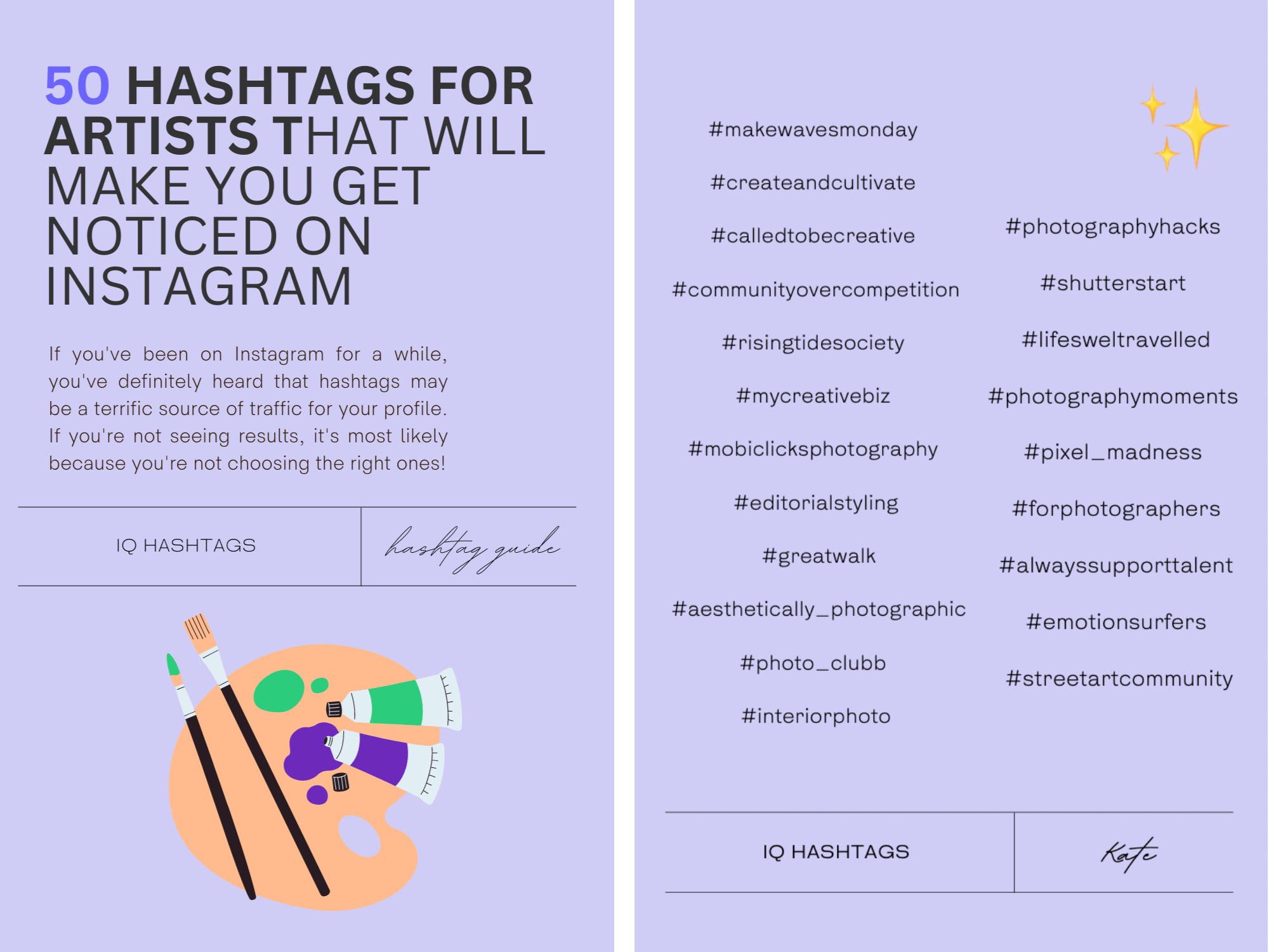 50 hashtags for artists that will make you get noticed on instagram