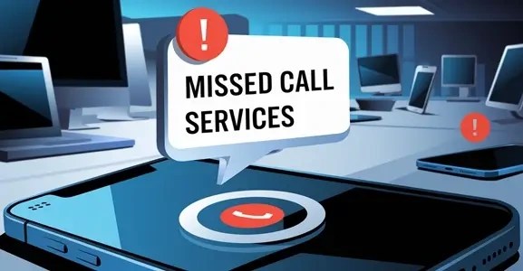 Missed call notification illustrating a lead follow-up delay in a business office setting