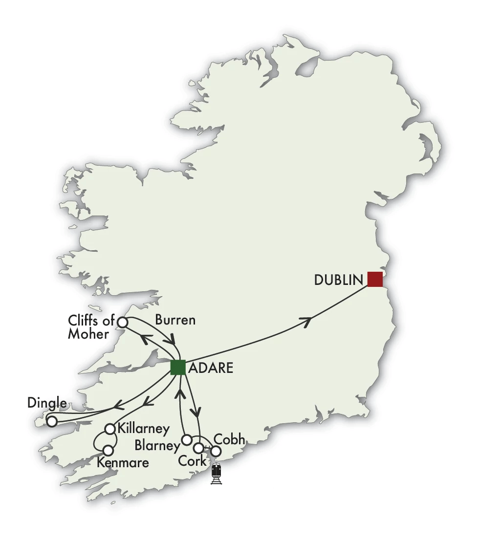 Holset Ireland Adare Dublin Ireland DayMap 