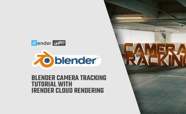 Blender Camera Tracking Tutorial With IRender Cloud Rendering | IRender