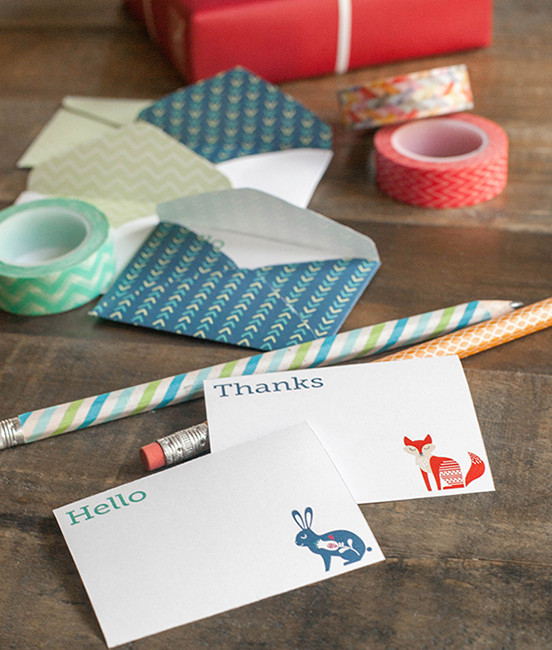 mini printable note cards and envelopes allfreepapercraftscom