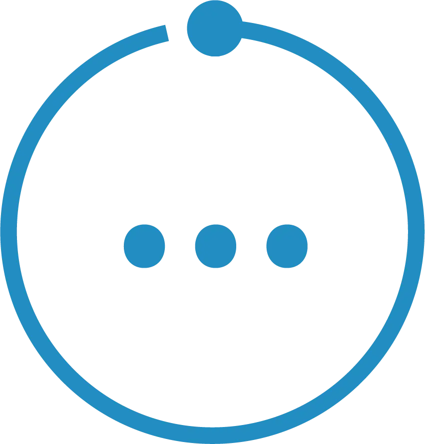 Ícono de servicios adicionales representado por tres puntos dentro de un círculo.