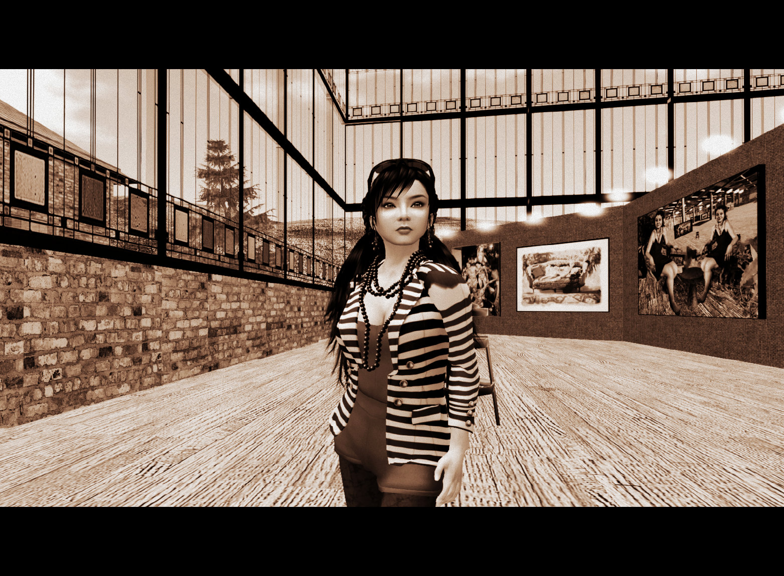 Selenium toned black & white photograph of Xue Faith