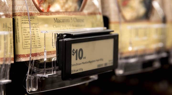 Woolworths marks 100th store to adopt electronic price labels Woolworths marks 100th store to adopt electronic price labels