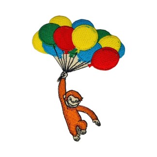 Curious George Balloons Monkey Iron on Patch Australia by Dek D