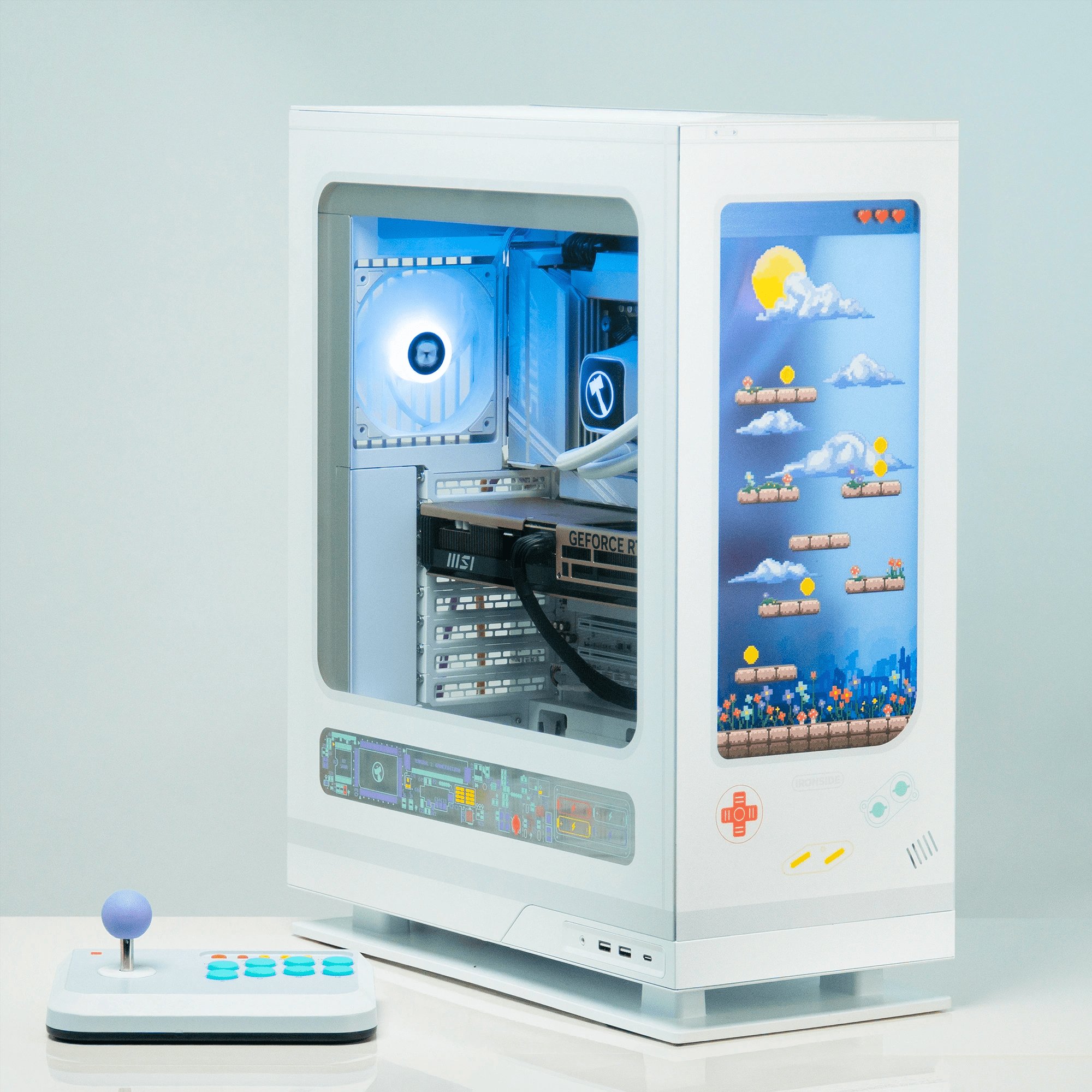 Terminal 1 gameboy edition on desk